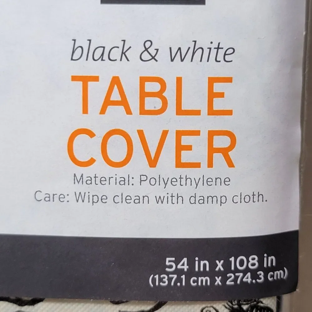 Halloween Table Cover Polyethylene 54